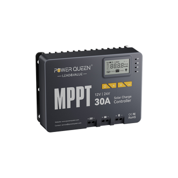 Сонячний контролер Power Queen MPPT 12/24V 30A з модулем Bluetooth