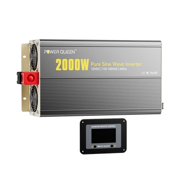 Інвертор Power Queen 2000 Вт з чистою синусоїдою 12 В на 230 В