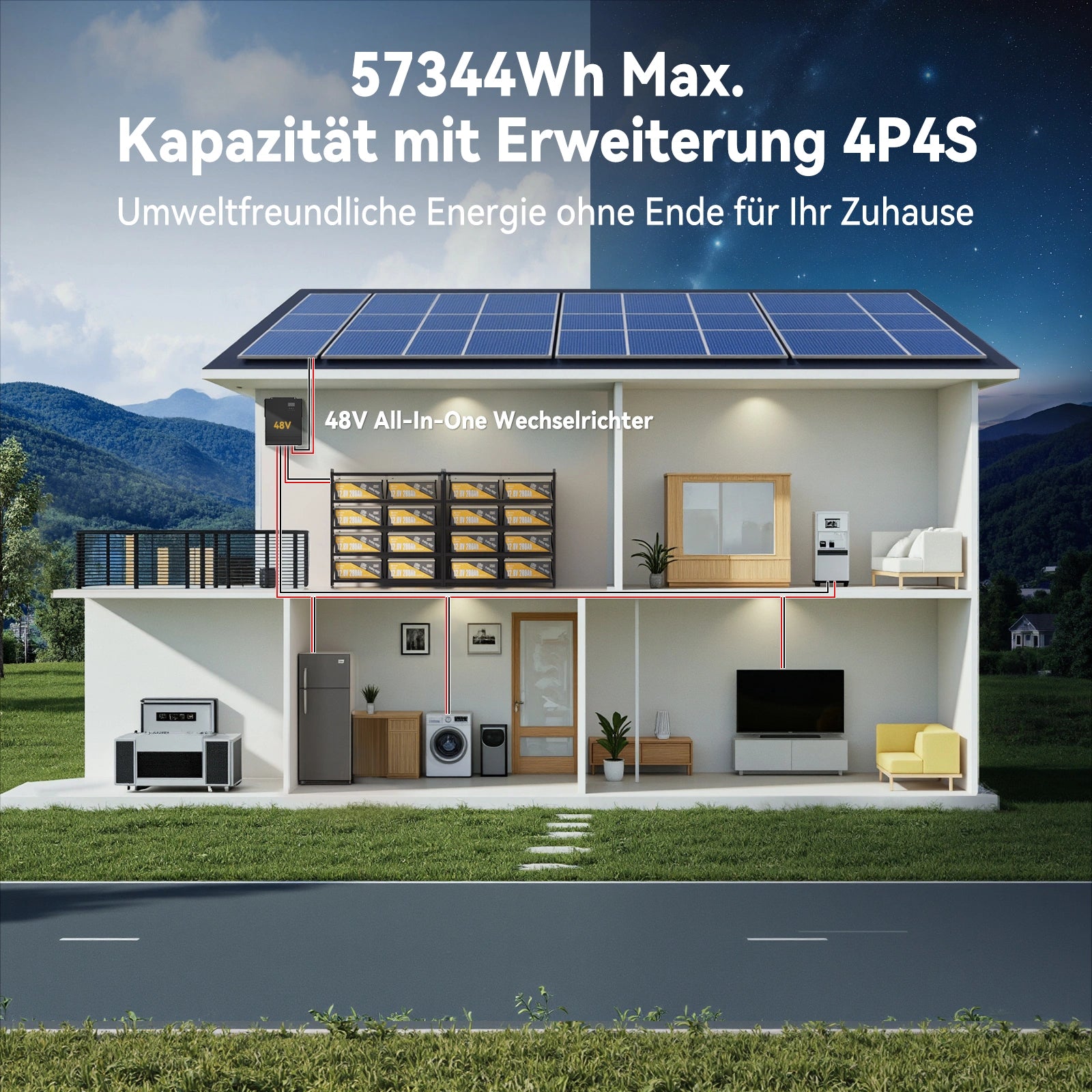 Power Queen LiFePO4 12V 280Ah Niedertemperatur Batterie