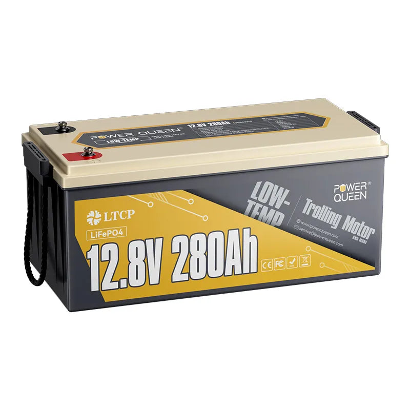Power Queen LiFePO4 12V 280Ah Niedertemperatur Batterie