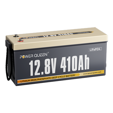Power Queen 12V 410Ah LiFePO4 Batterie, Eingebautes 250A BMS