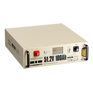 Power Queen LiFePO4 51,2V 100Ah Smart 3HE Serverrack Solarbatterie
