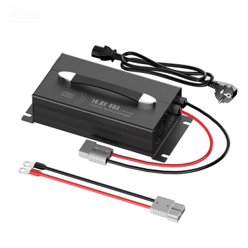 Power Queen 14,6V 40A LiFePO4 Ladegerät mit Griff für 12V Batterie