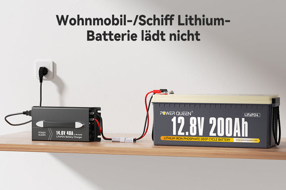 Wohnmobil-/Schiff Lithium-Batterie lädt nicht?