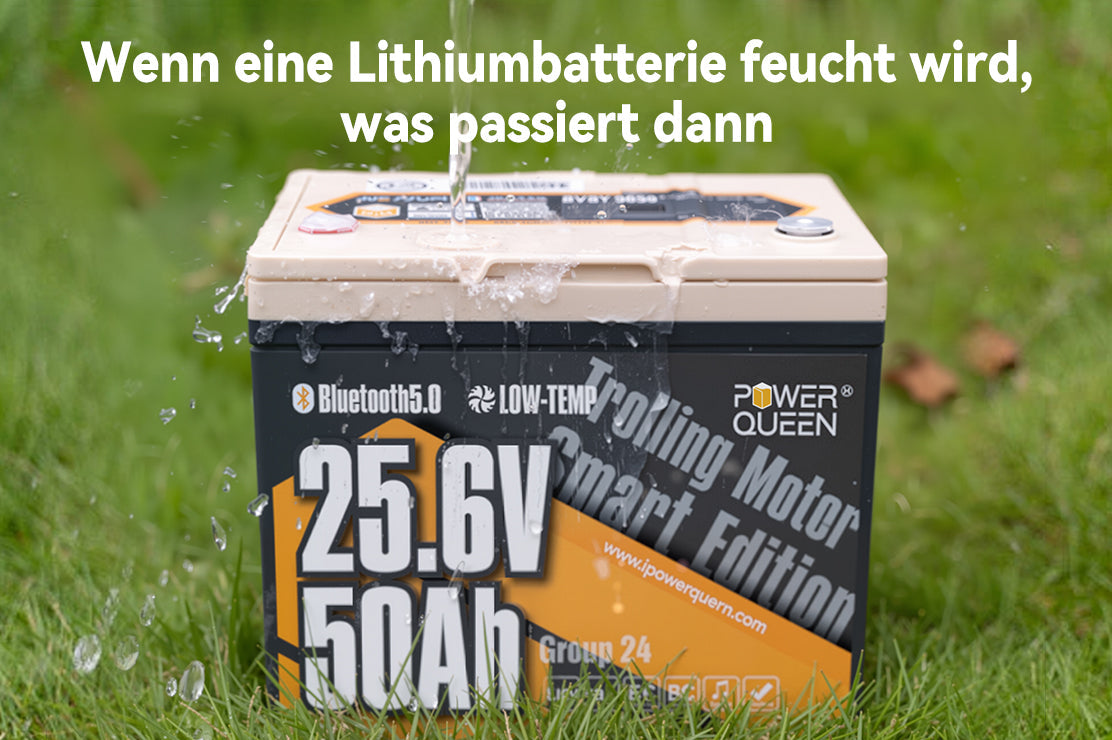 Wenn eine Lithiumbatterie feucht wird, was passiert dann