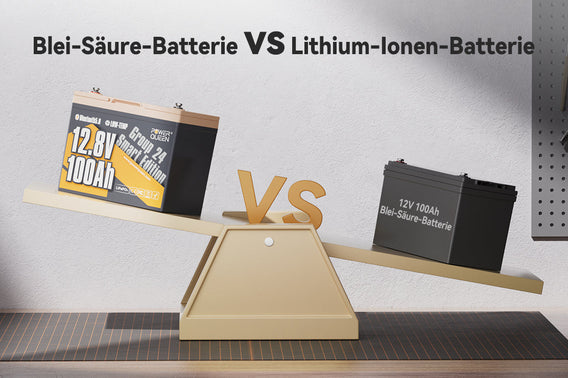 Blei-Säure-Batterie vs. Lithium-Ionen-Batterie