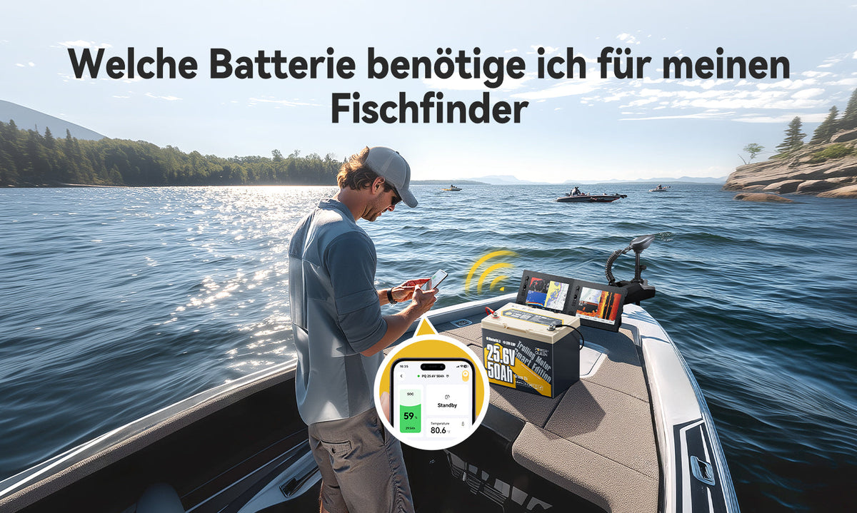 Welche Batterie benötige ich für meinen Fischfinder