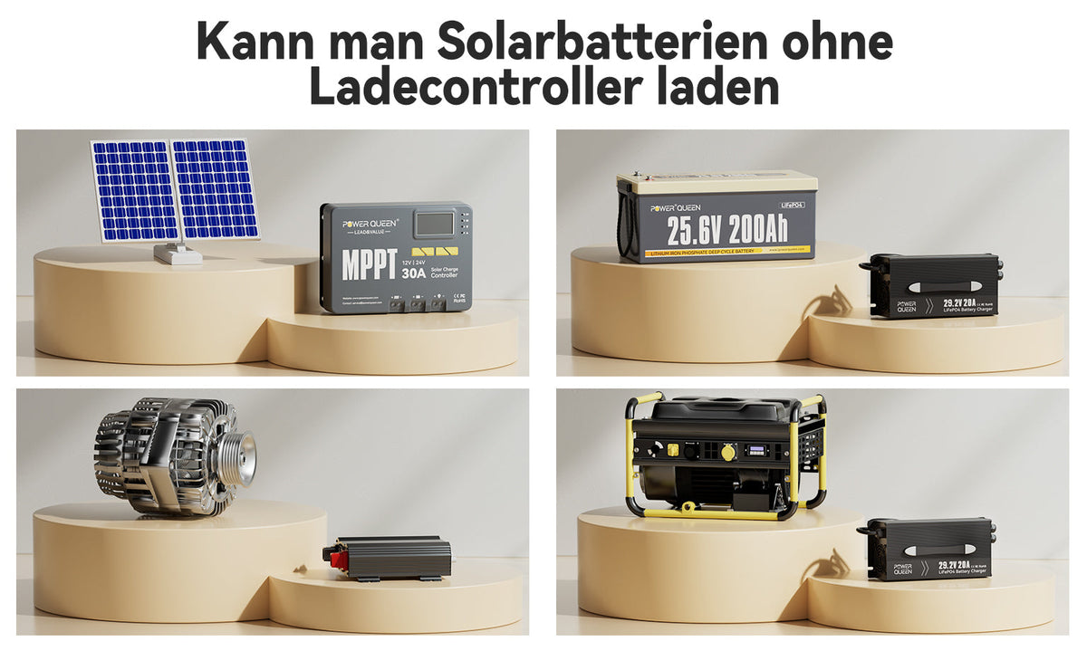 Kann man Solarbatterien ohne Ladecontroller laden
