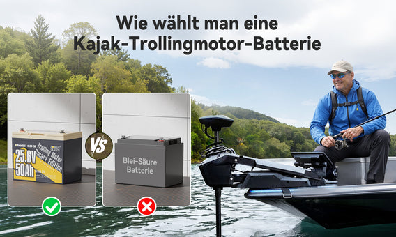 Wie wählt man eine Kajak-Trollingmotor-Batterie