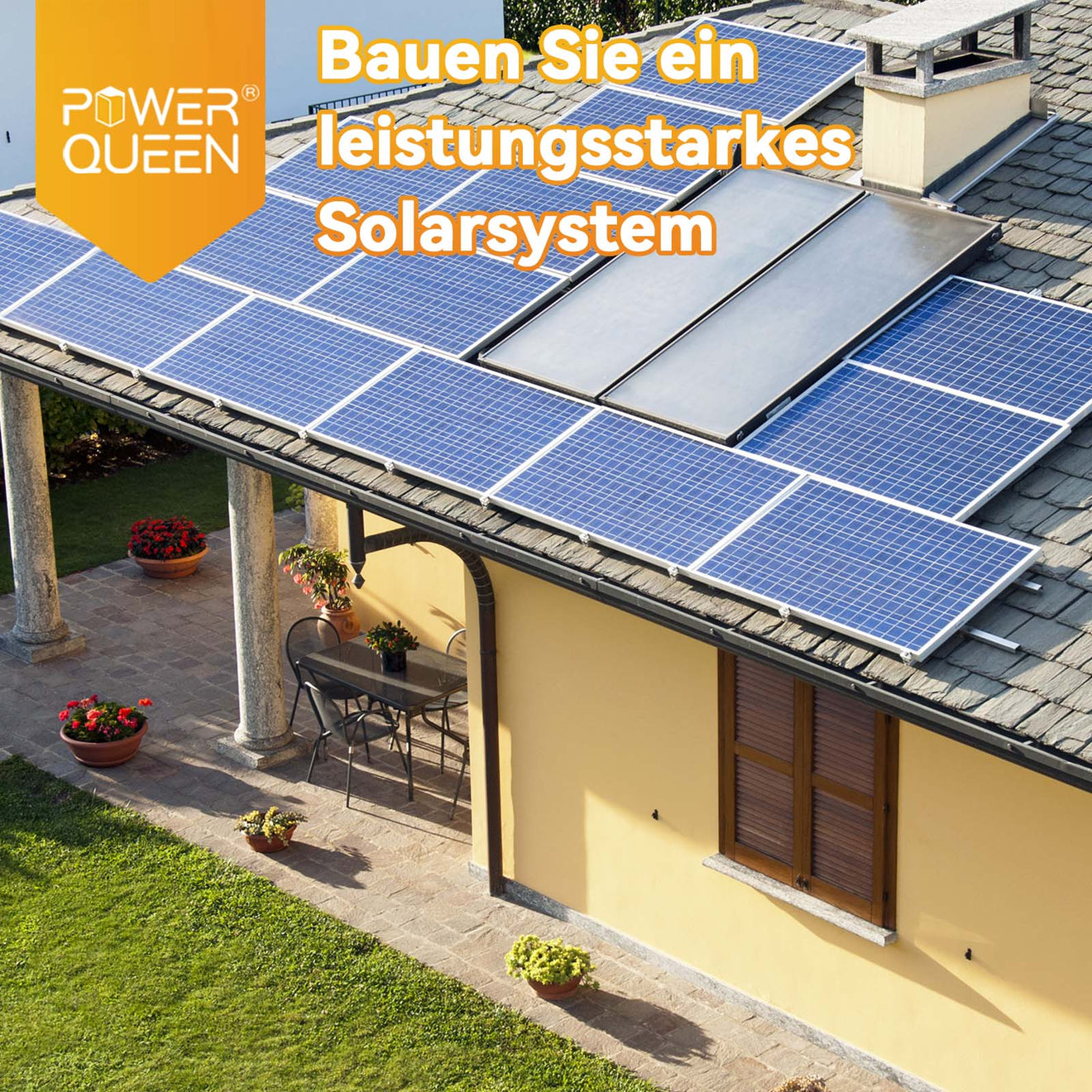 Power Queen 12V 240Ah LiFePO4 akkumulátor, beépített 150A BMS