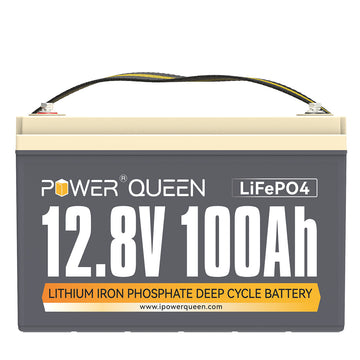 【UA 0% ПДВ】Акумулятор Power Queen 12V 100Ah LiFePO4, вбудована BMS 100A