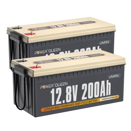 2 Stück 12,8V 200Ah Lithium Batterie Lithium-Eisenphosphat-Batterien (LiFePo4)