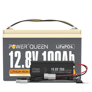 【UA 0% ПДВ】Акумулятор Power Queen 12V 100Ah LiFePO4