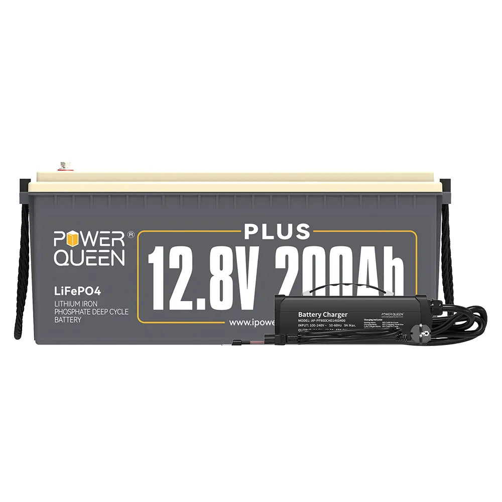 【UA 0% ПДВ】Акумулятор Power Queen 12V 200Ah Plus LiFePO4