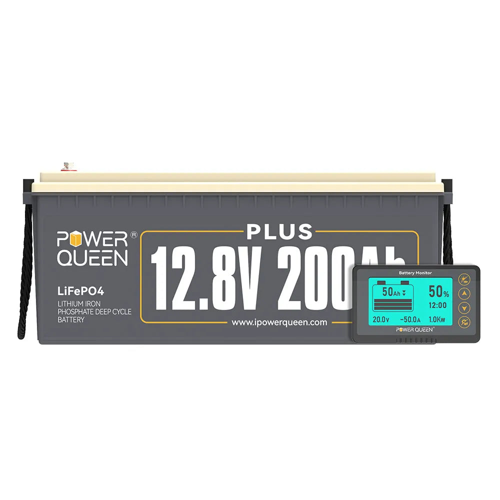 【UA 0% ПДВ】Акумулятор Power Queen 12V 200Ah Plus LiFePO4