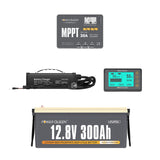 Power Queen 12V 300Ah LiFePO4 Batterie, Integriertes 200A BMS