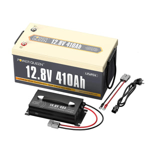 Power Queen 12V 410Ah LiFePO4 akkumulátor, beépített 250A BMS