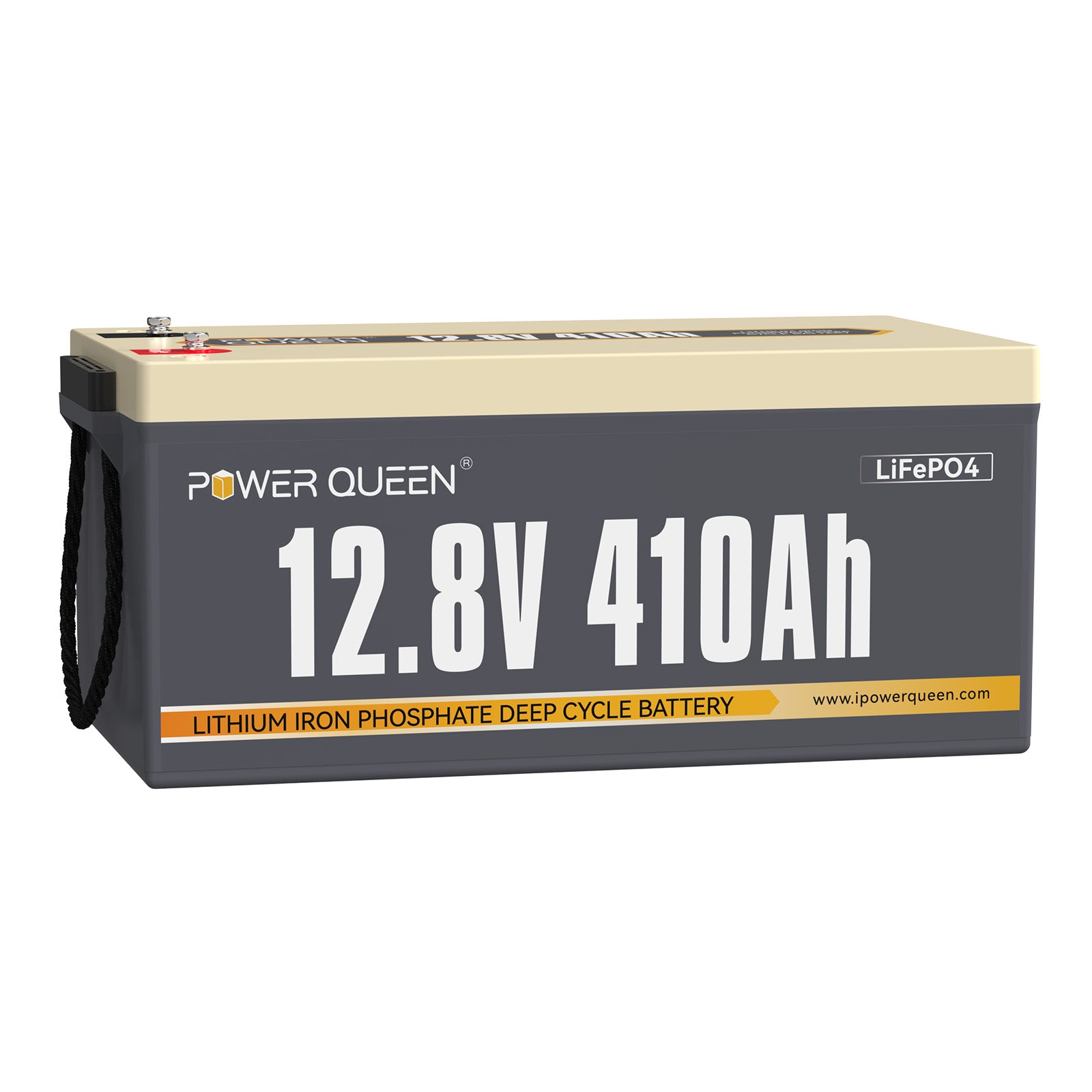 Power Queen 12V 410Ah LiFePO4 battery, built-in 250A BMS