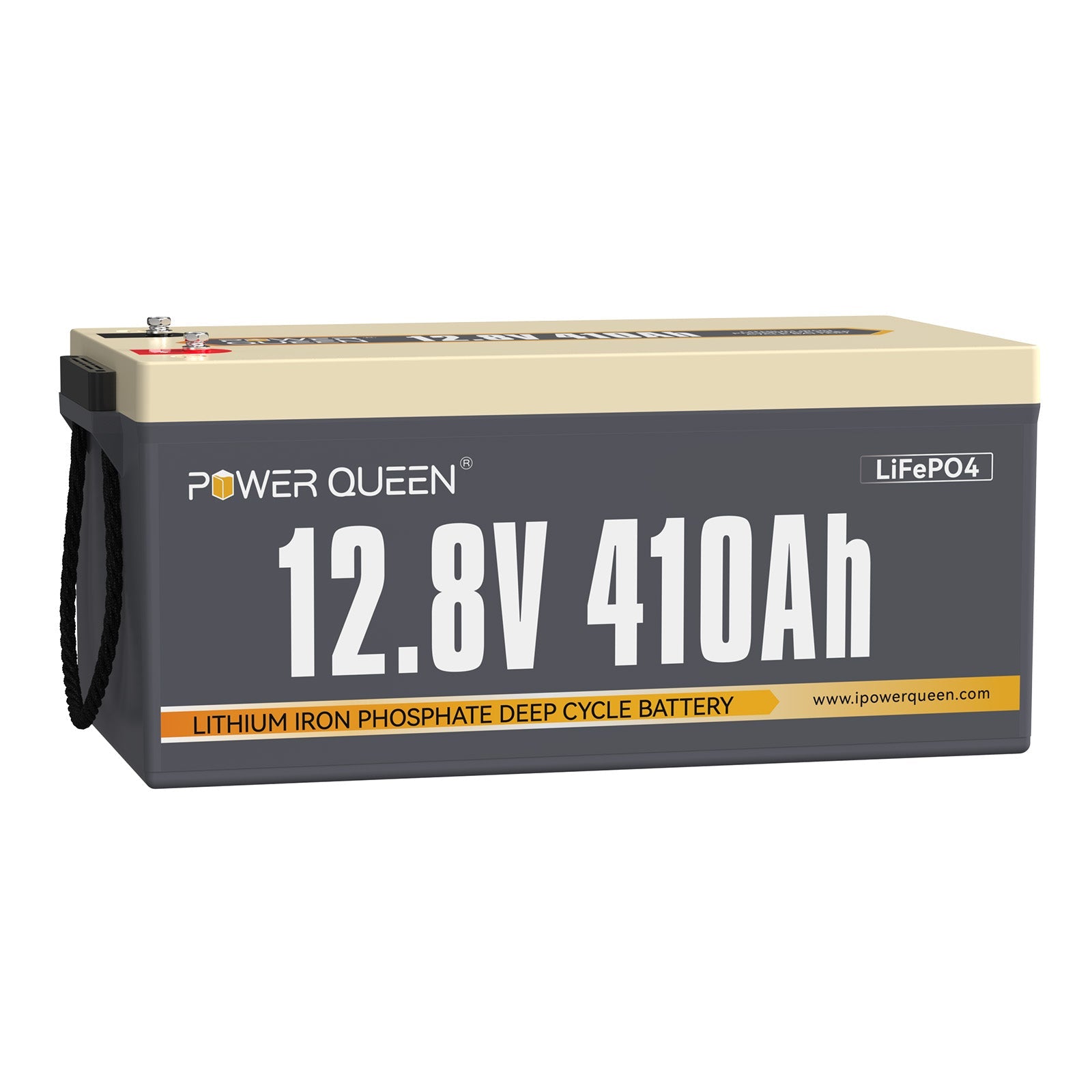 【0% MwSt.】Power Queen 12V 410Ah LiFePO4 Batterie, Eingebautes 250A BMS