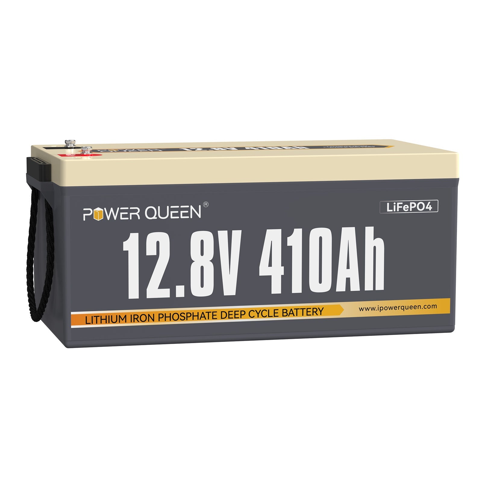 【0% Mwst.】Power Queen 12V 410Ah LiFePO4 Batterie, Eingebautes 250A BMS