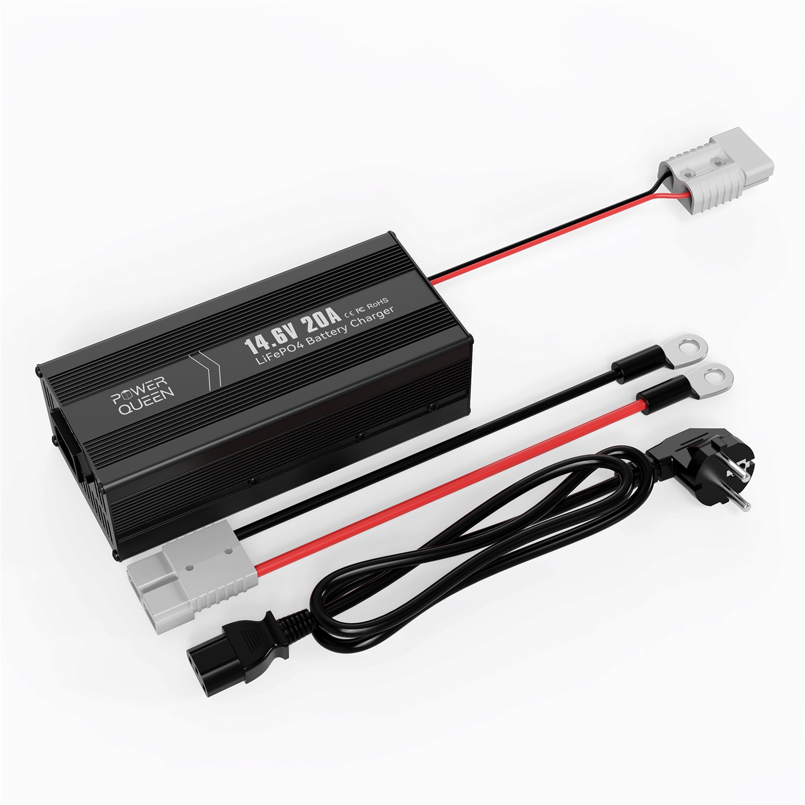 Power Queen 14,6V 20A LiFePO4 oplader voor 12V LiFePO4 accu