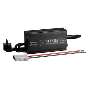Power Queen 14,6V 10A LiFePO4 Ladegerät für 12V LiFePO4-Batterie