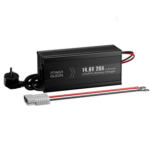 Power Queen 14,6V 20A LiFePO4 Ladegerät für 12V LiFePO4-Batterie