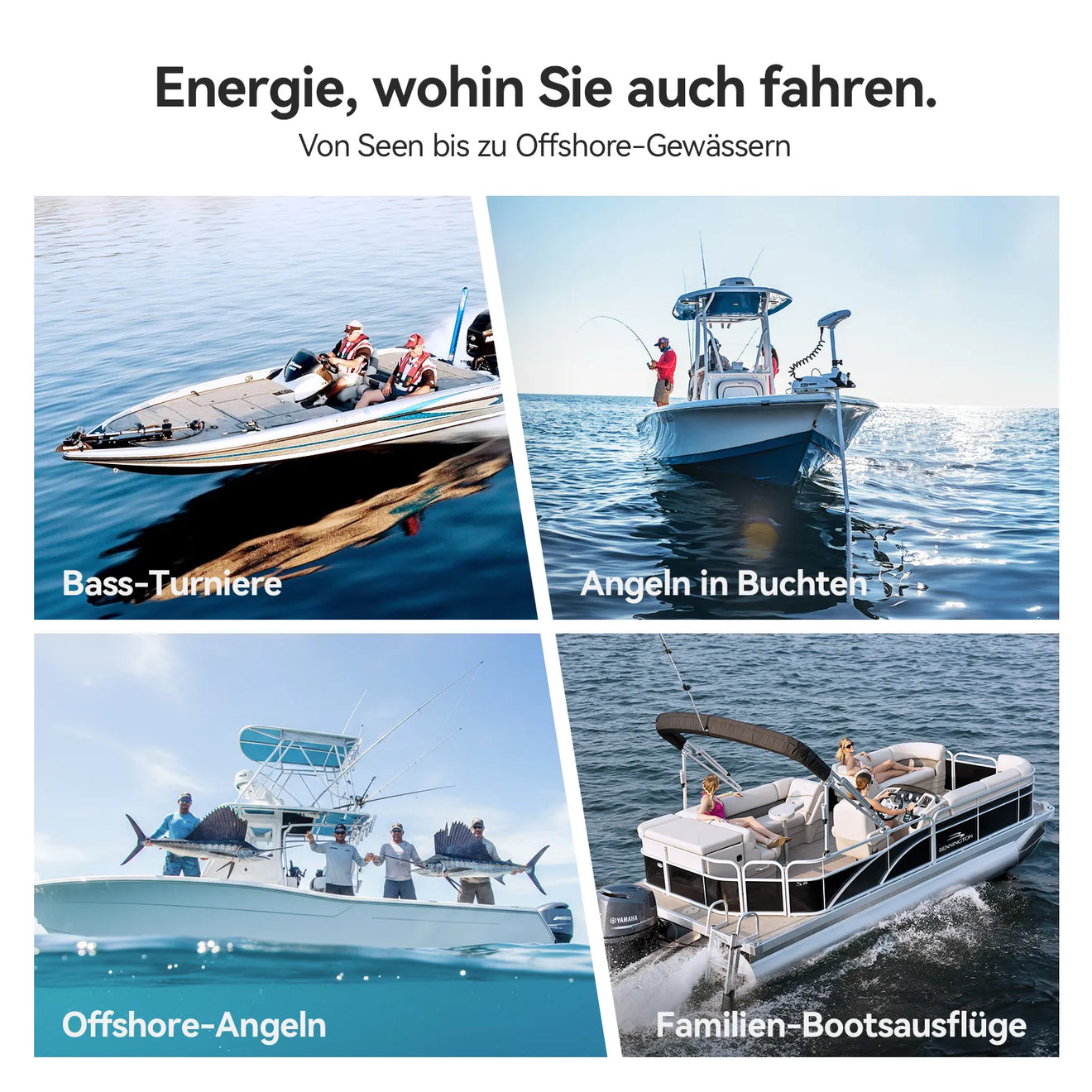 Power Queen 24V 125Ah Smart LiFePO4 Bootsbatterie mit Selbstheizung