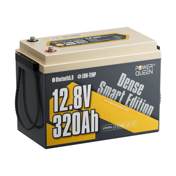 Power Queen 12V 320Ah Dense Smart LiFePO4 Batterie für Wohnmobil-Untersitz