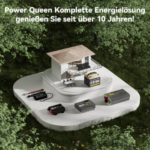 Batteria Power Queen 12V 50Ah LiFePO4, BMS 50A integrato