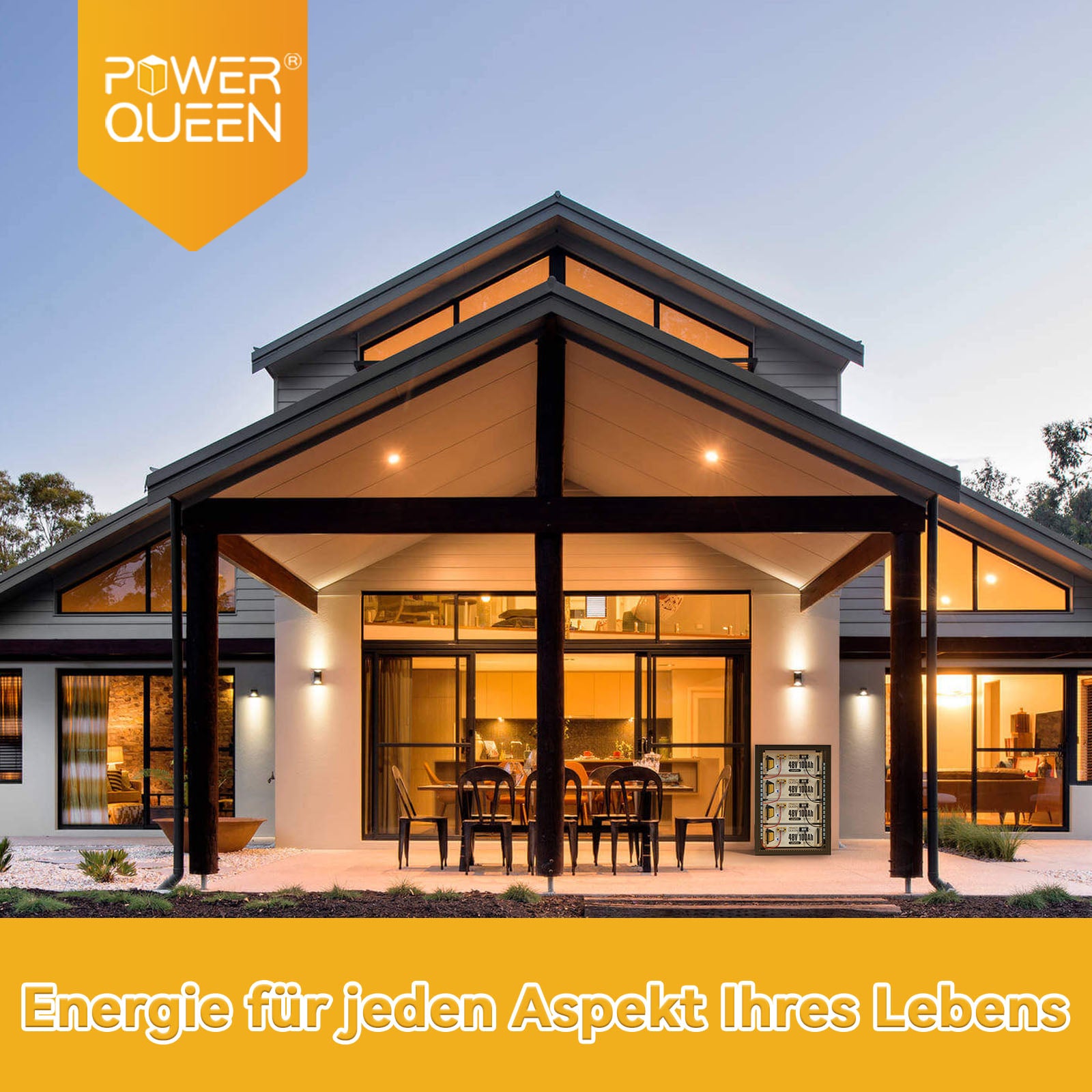 【0% IVA】Batería LiFePO4 para rack de servidor Power Queen 48V 100Ah 4U con 100A BMS