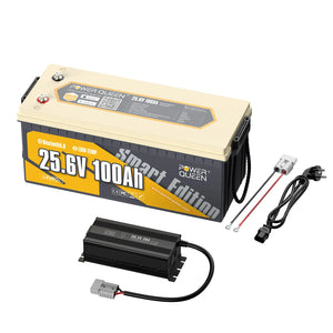 Bateria solar inteligente Power Queen LiFePO4 24V 100Ah com Bluetooth
