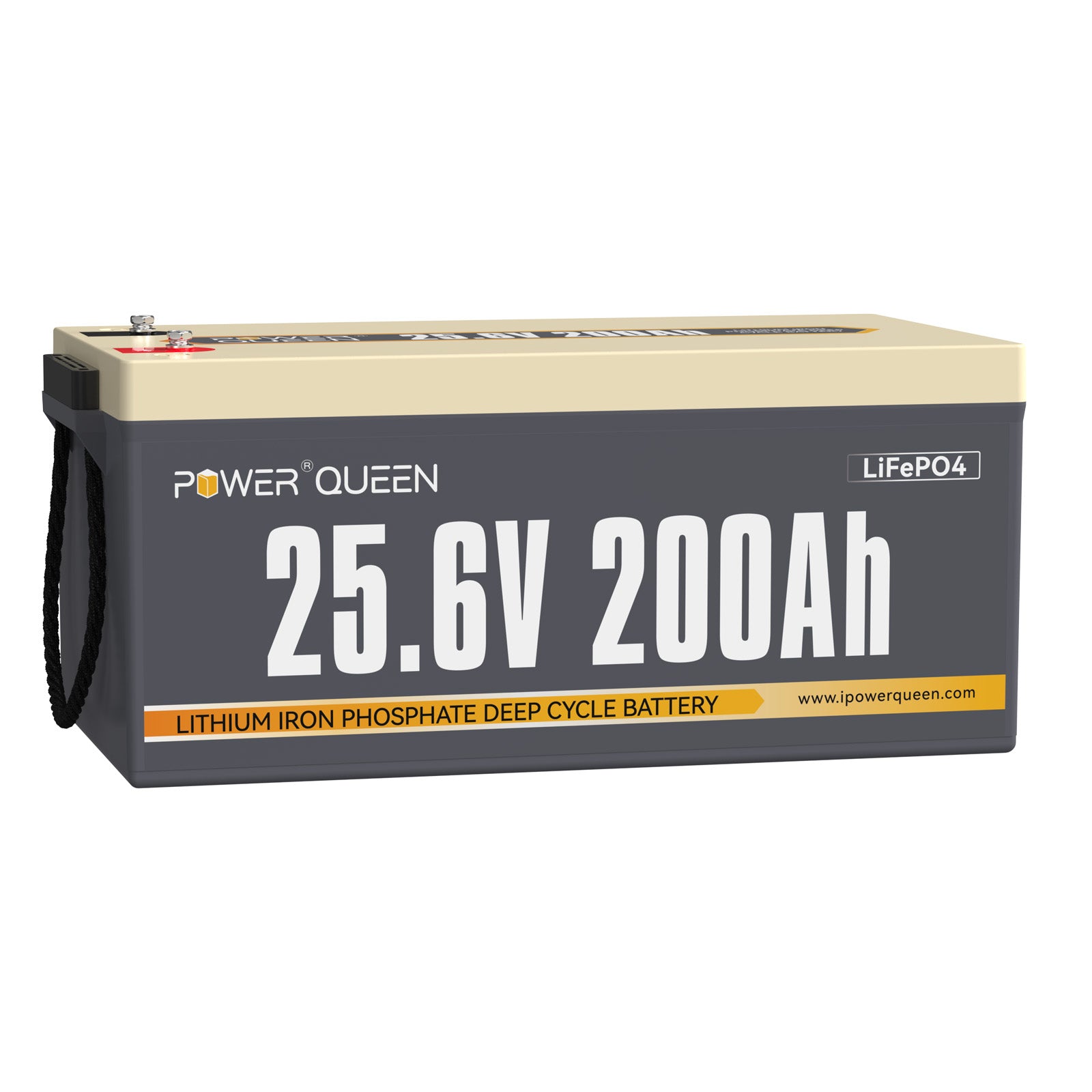 Power Queen 25,6V 200Ah LiFePO4 accu, ingebouwd 200A BMS