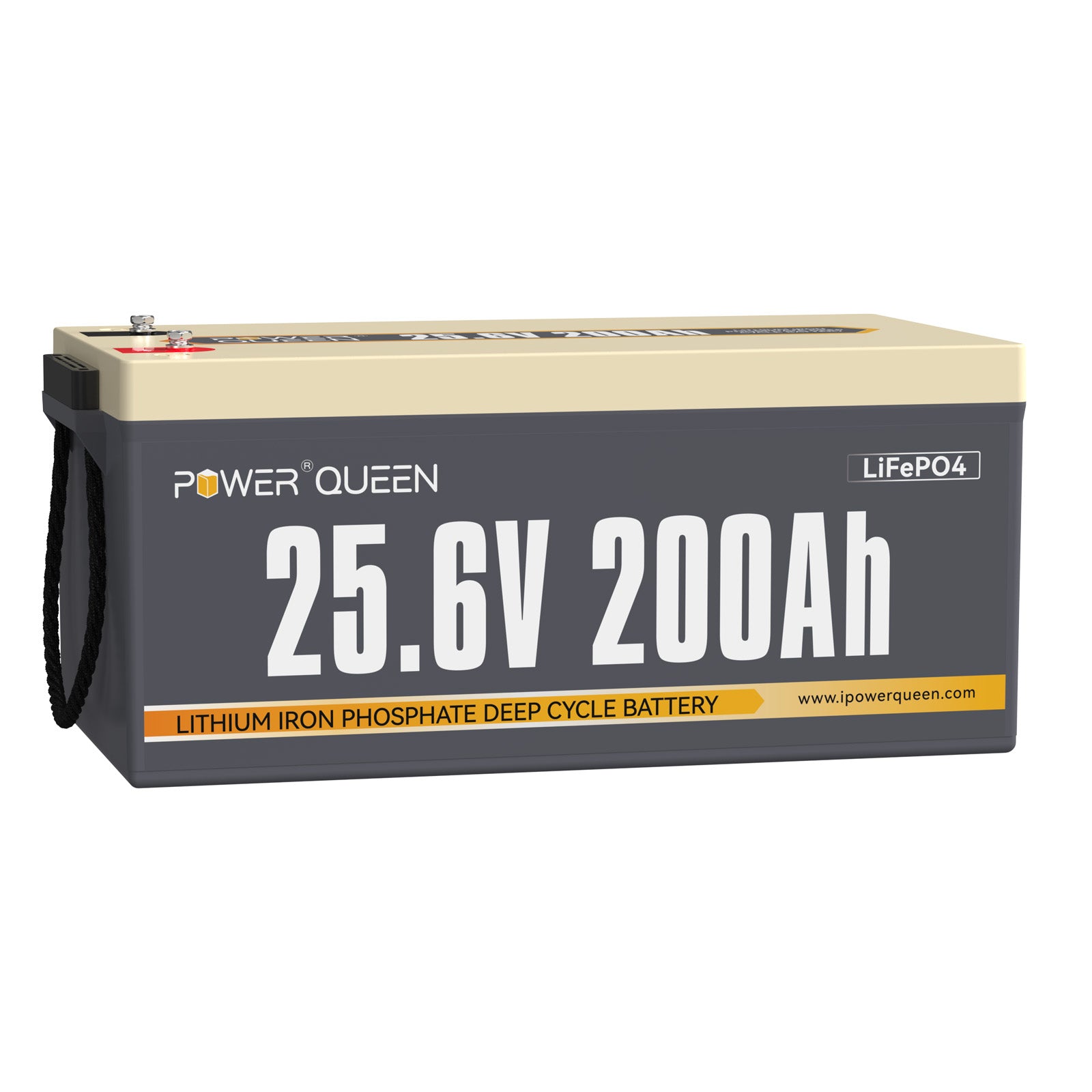 Power Queen 24V 200Ah LiFePO4 accu, ingebouwd 200A BMS