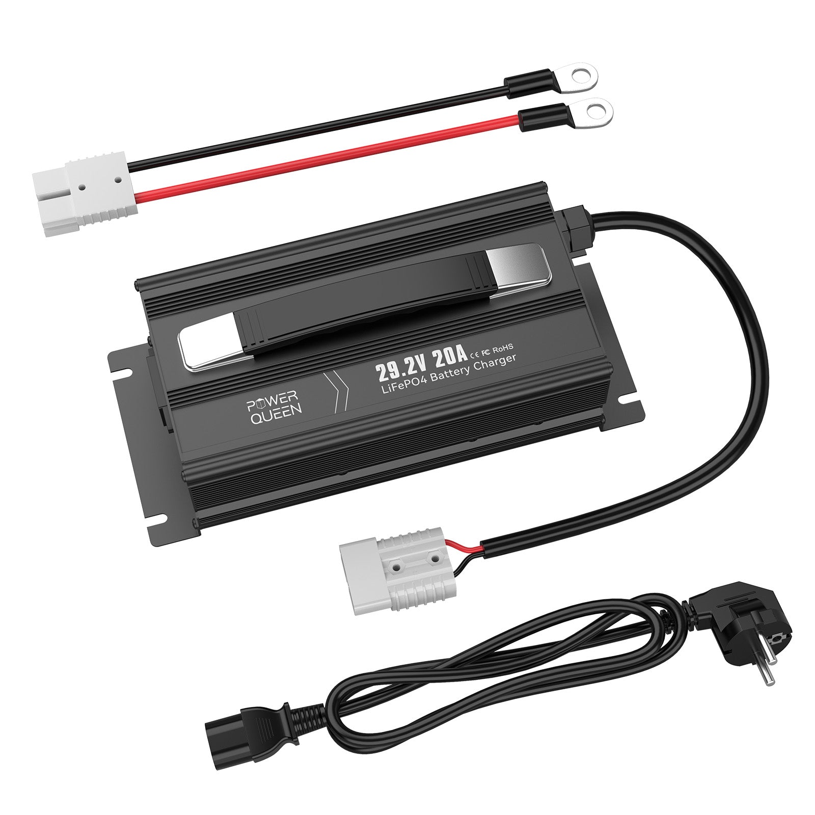 Power Queen 29,2V 20A LiFePO4 oplader voor 24V LiFePO4 accu