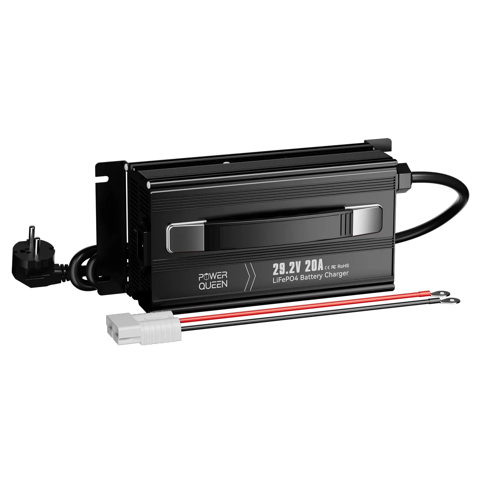 Carregador Power Queen 29.2V 20A LiFePO4 para bateria 24V LiFePO4