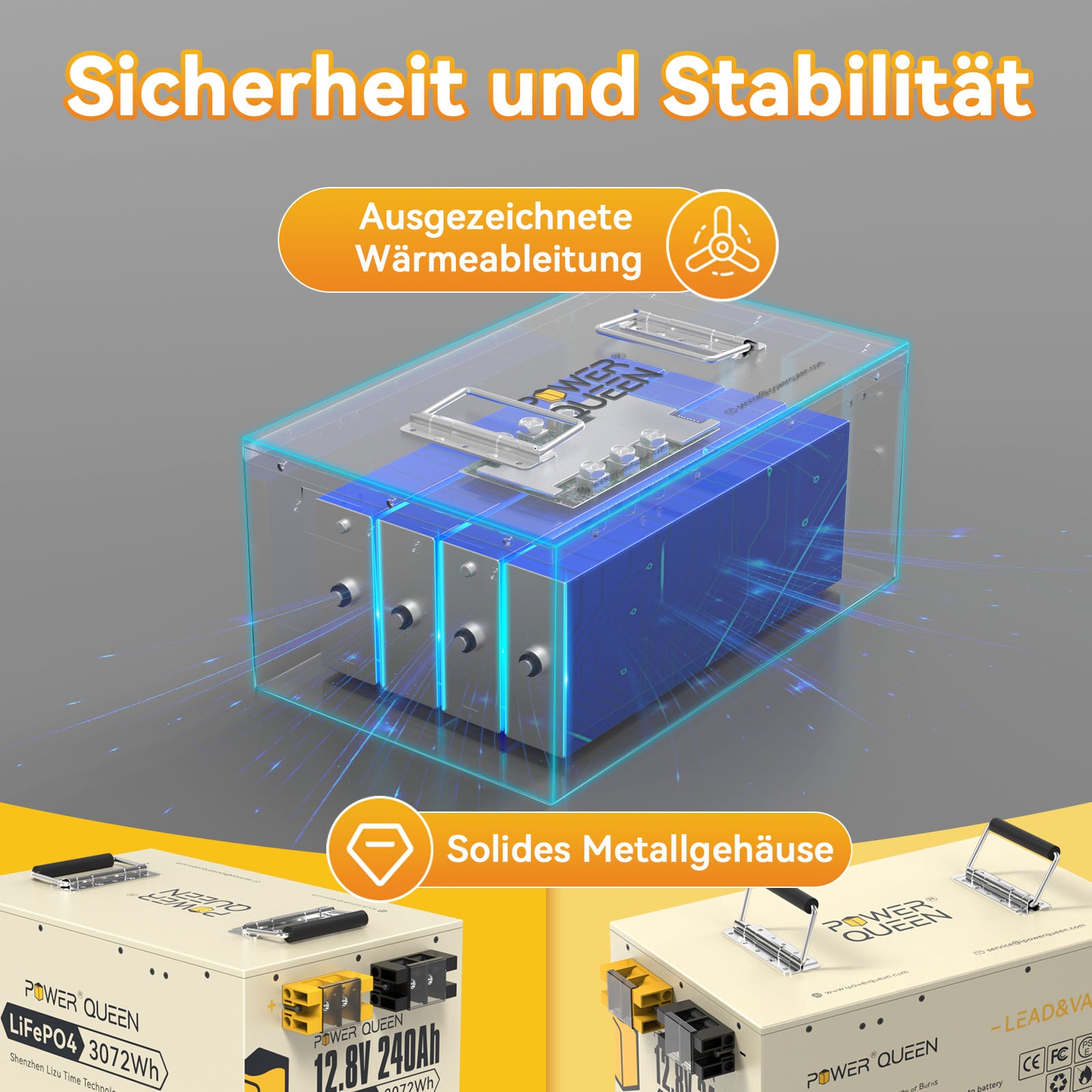 LiTime 12V 100Ah Selbstwärmende LiFePO4 Batterie mit 100A BMS, -20