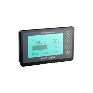 Power Queen 500A accumonitor met shunt, LCD-display