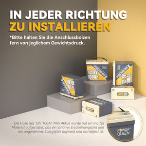 Freie Installation 12,8V 100Ah Lithium Batterie
