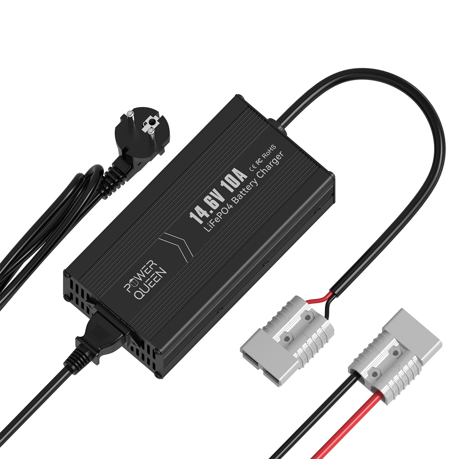 Power Queen 14,6V 10A LiFePO4 oplader voor 12V LiFePO4 accu