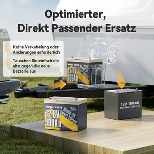 12V Lithium-Batterie Ersatz 12V Blei-Säure-Batterie