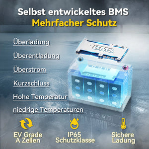 (0% BTW) Power Queen 12V 100Ah Lage Temperatuur LiFePO4 Accu met 100A BMS