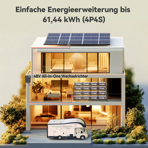 Power Queen 12V 300Ah LiFePO4 Batterie, Integriertes 200A BMS