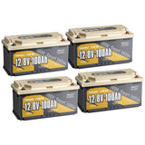 (0% VAT) Power Queen LiFePO4 12V 100Ah 190H Smart Motorhome Battery