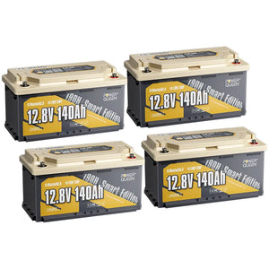 Power Queen 12V 140Ah 190H Smart Wohnmobil Lithium Batterie mit Bluetooth