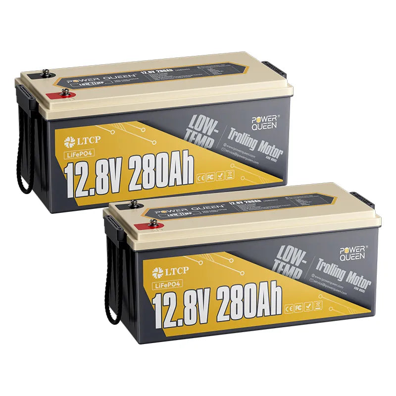 Bateria Power Queen LiFePO4 12V 280Ah de baixa temperatura