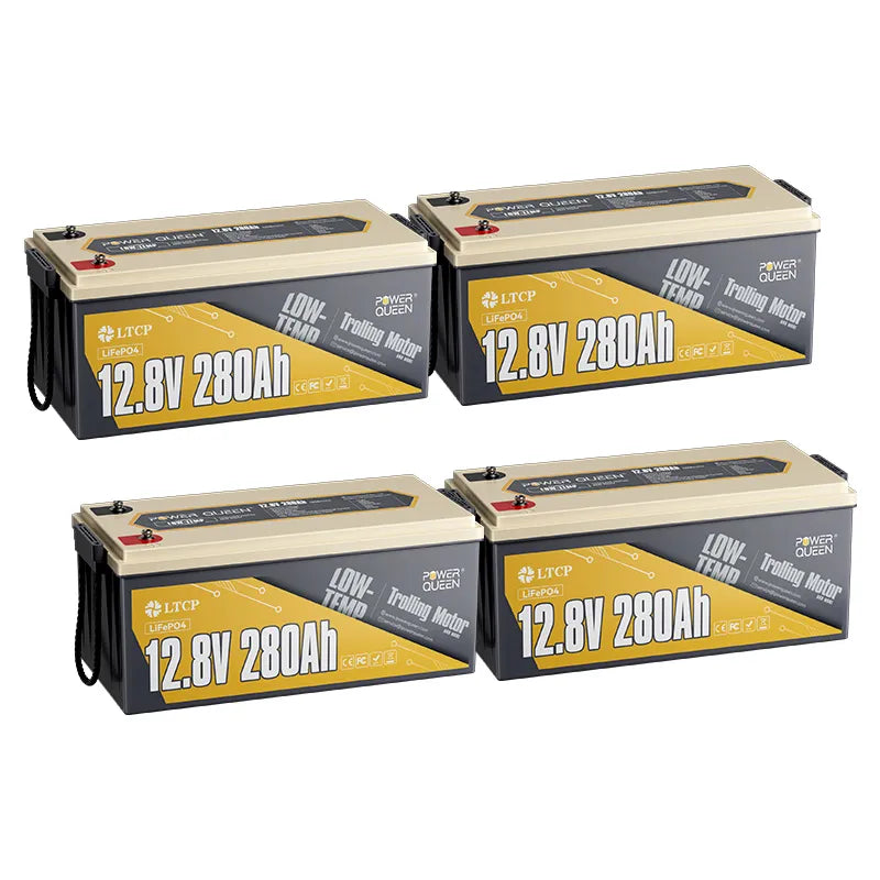 Bateria Power Queen LiFePO4 12V 280Ah de baixa temperatura