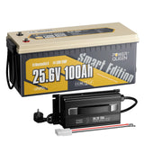 Power Queen LiFePO4 24V 100Ah Smart Solarbatterie mit Bluetooth