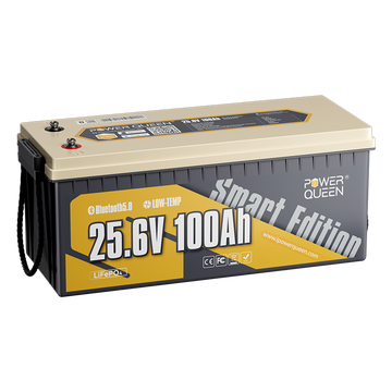 (0% IVA) Batería solar inteligente Power Queen LiFePO4 de 24 V y 100 Ah con Bluetooth