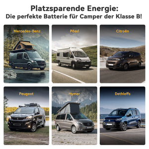 Power Queen 12V 140Ah 190H Smart Wohnmobil Lithium Batterie mit Bluetooth